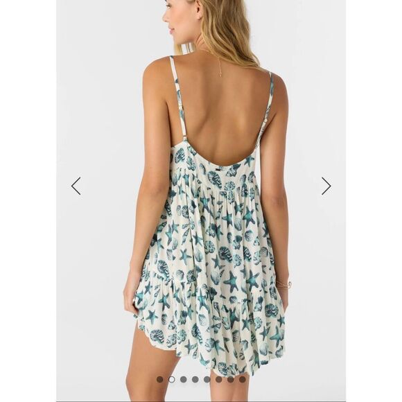 NWT ONeill Rilee Saltwater Essential printed dress beach/starfish/shell cover S - Picture 2 of 12